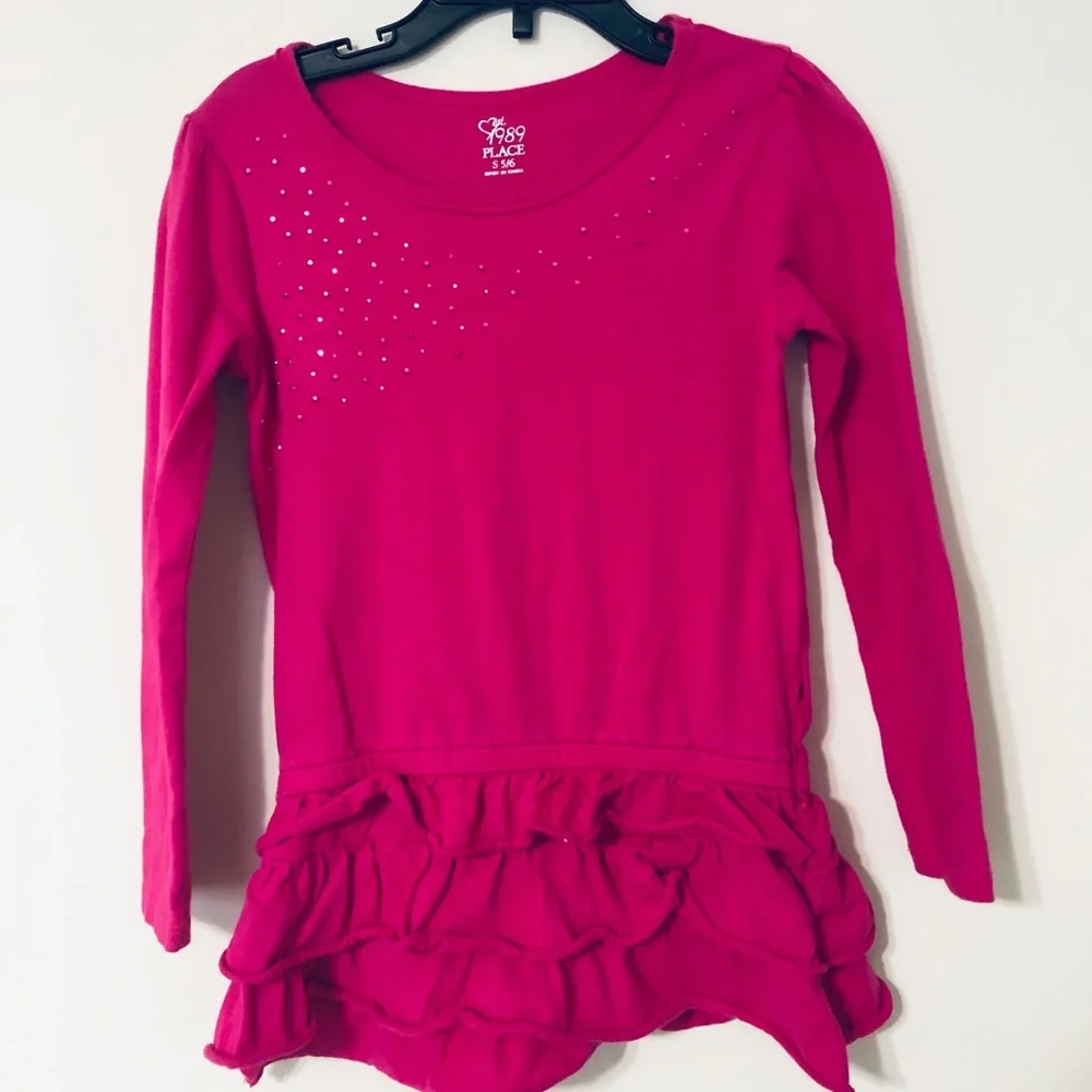 The Children’s Place Long Sleeve Pink Tunic Top